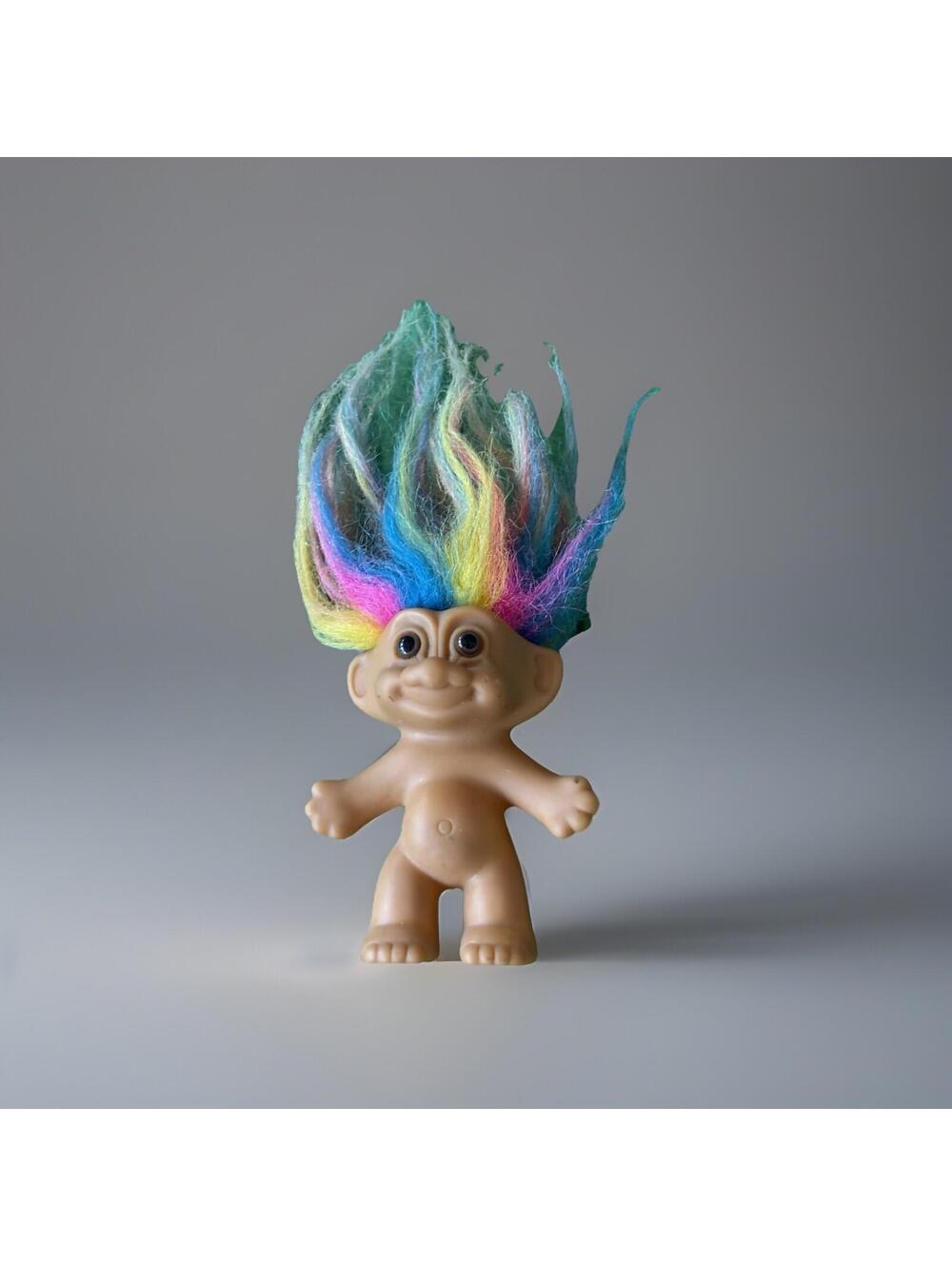 Popular Vintage Russ Bertie Troll Naked With Rainbow Hair